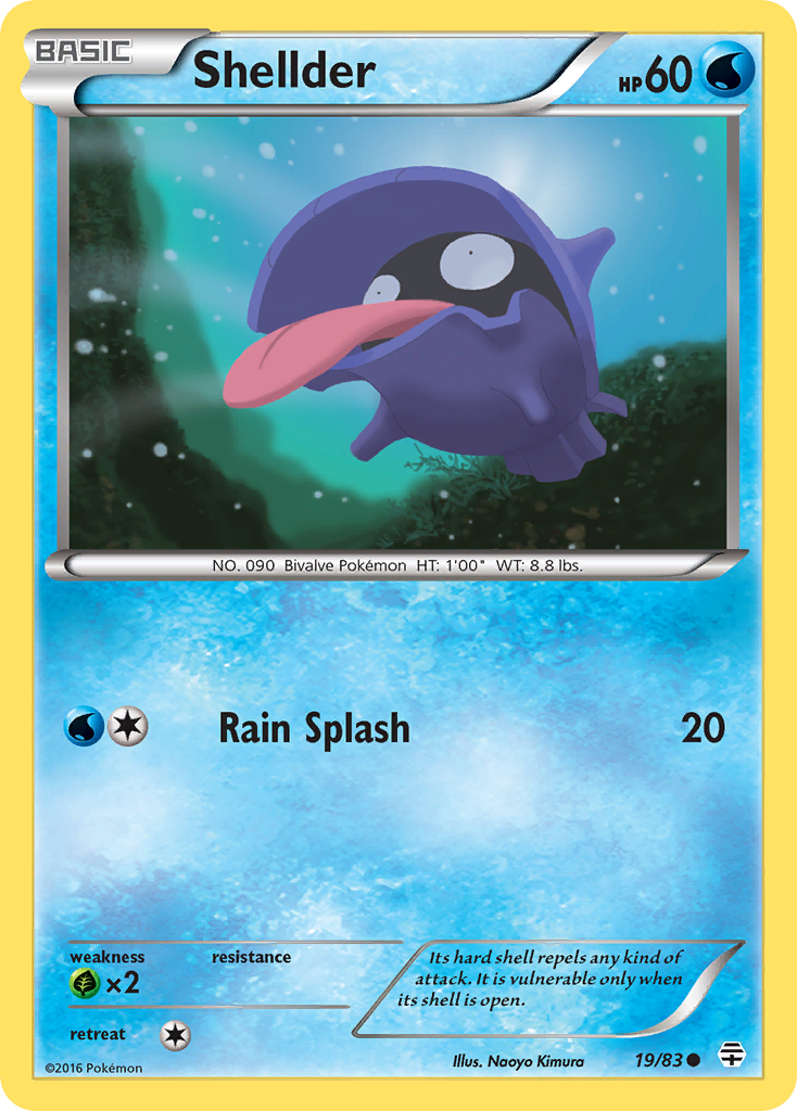 Shellder (19/83) [XY: Generations] - The Mythic Store | 24h Order Processing