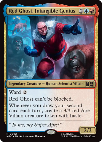 Red Ghost, Intangible Genius (Surge Foil) [Marvel Super Heroes Commander] - The Mythic Store | 24h Order Processing