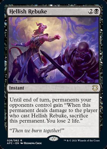 Hellish Rebuke [Dungeons & Dragons: Adventures in the Forgotten Realms Commander] - The Mythic Store | 24h Order Processing