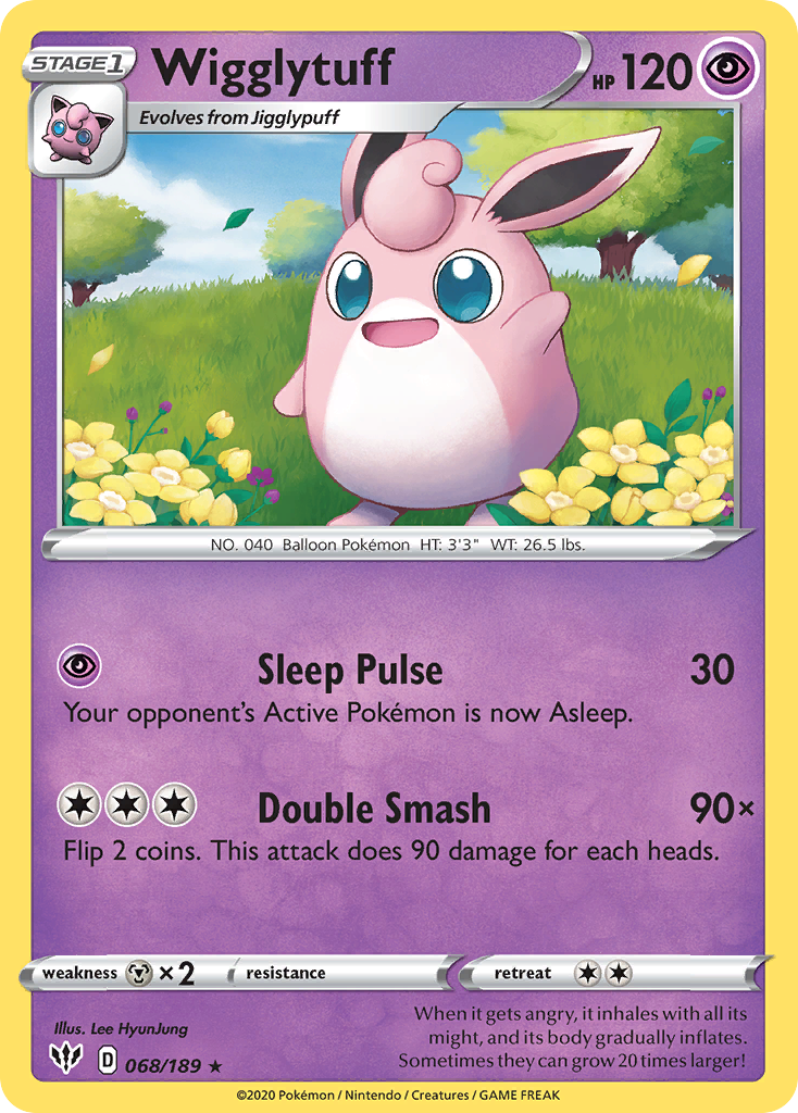 Wigglytuff (068/189) [Sword & Shield: Darkness Ablaze] - The Mythic Store | 24h Order Processing