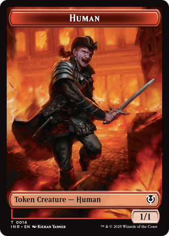 Human (0014) // Emblem - Chandra, Dressed to Kill Double-Sided Token [Innistrad Remastered Tokens] - The Mythic Store | 24h Order Processing