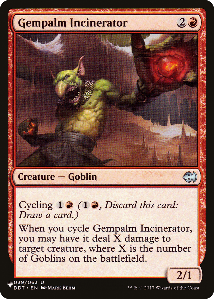 Gempalm Incinerator [The List] - The Mythic Store | 24h Order Processing