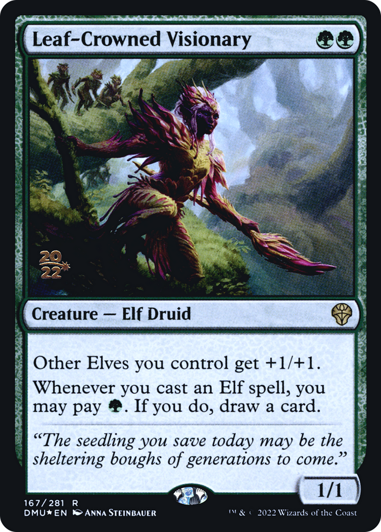Leaf-Crowned Visionary [Dominaria United Prerelease Promos] - The Mythic Store | 24h Order Processing