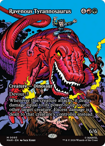 Ravenous Tyrannosaurus (Borderless) [Marvel Universe: Eternal-Legal] - The Mythic Store | 24h Order Processing