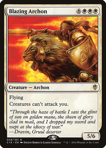 Blazing Archon [Commander 2016] - The Mythic Store | 24h Order Processing