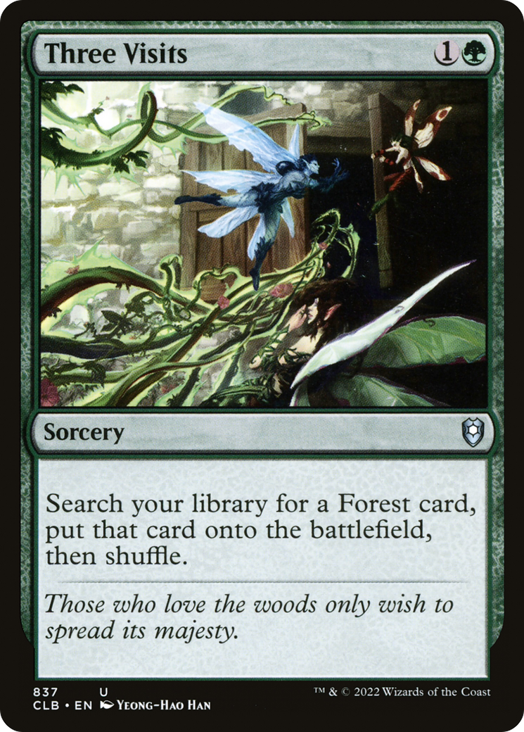 Three Visits [Commander Legends: Battle for Baldur's Gate] - The Mythic Store | 24h Order Processing