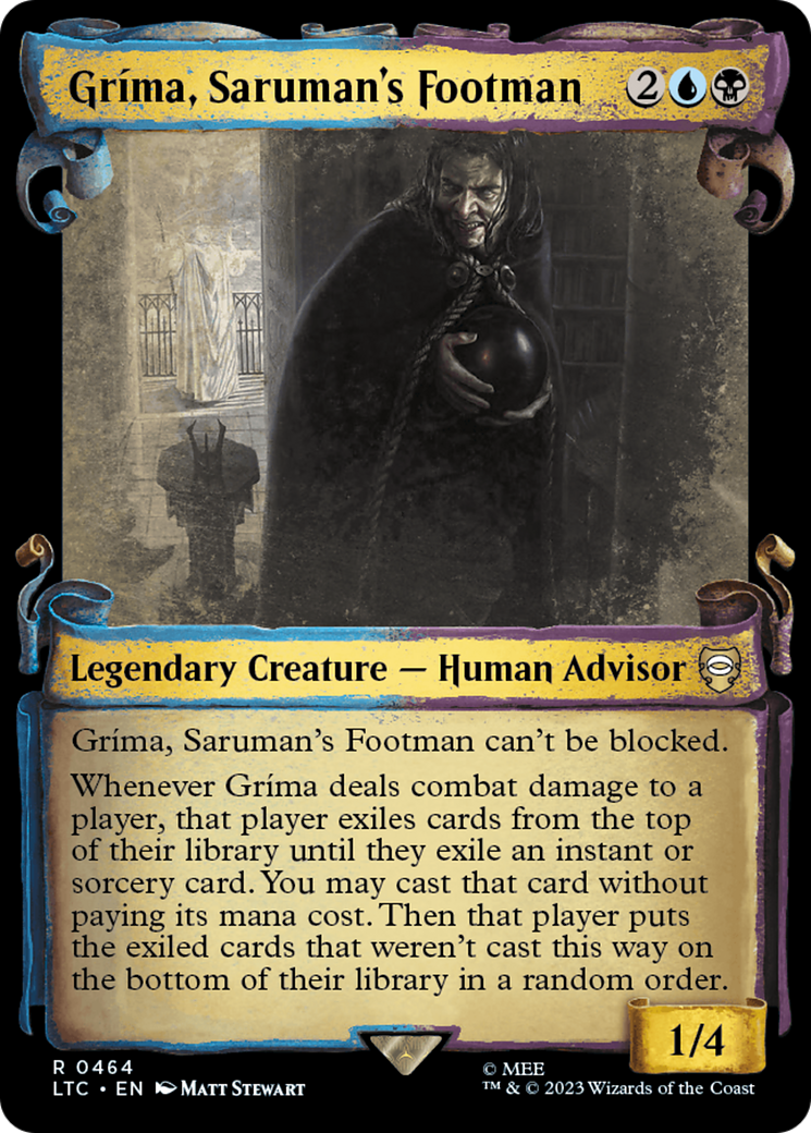 Grima, Saruman's Footman [The Lord of the Rings: Tales of Middle-Earth Commander Showcase Scrolls] - The Mythic Store | 24h Order Processing