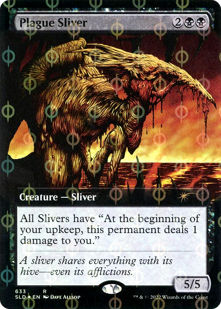 Plague Sliver (Extended Art) (Step-and-Compleat Foil) [Secret Lair Drop Promos] - The Mythic Store | 24h Order Processing