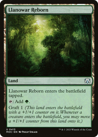 Llanowar Reborn [March of the Machine Commander] - The Mythic Store | 24h Order Processing