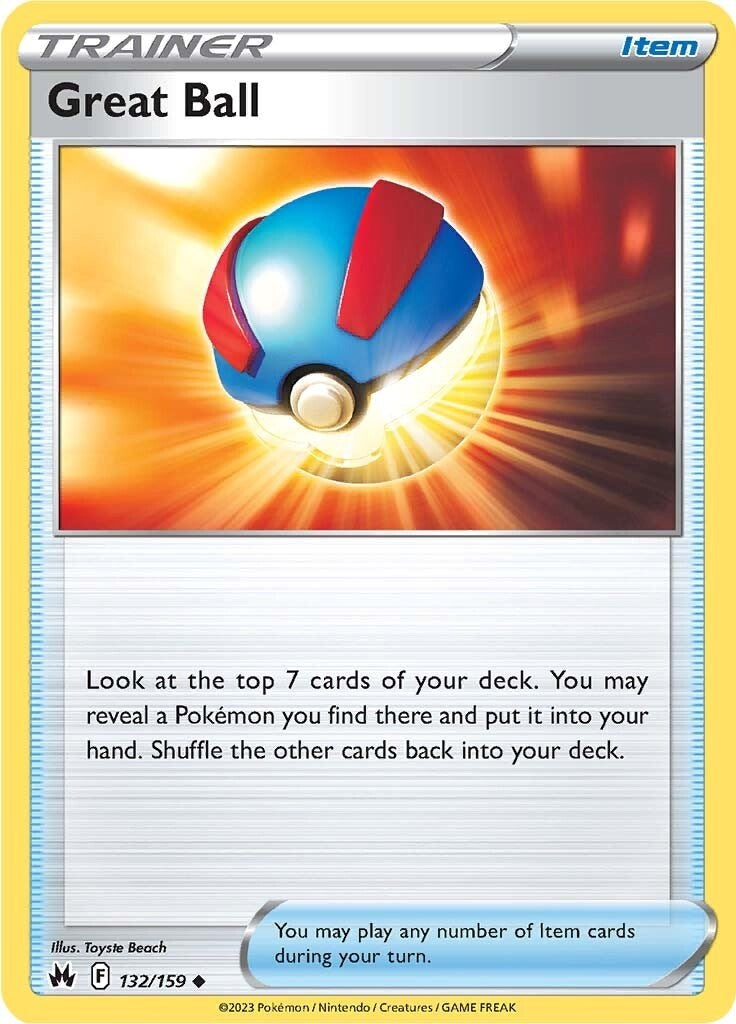 Great Ball (132/159) [Sword & Shield: Crown Zenith] - The Mythic Store | 24h Order Processing