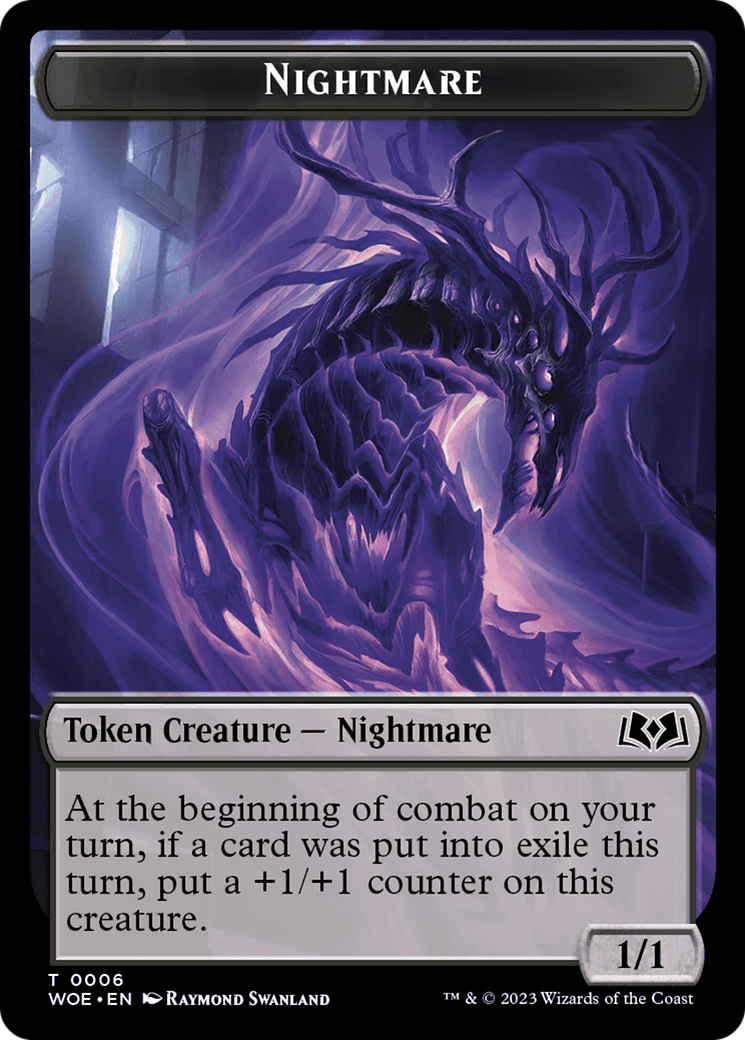 Nightmare // Food (0010) Double-Sided Token [Wilds of Eldraine Tokens] - The Mythic Store | 24h Order Processing