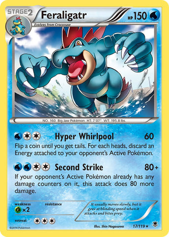 Feraligatr (17/119) (Cosmos Holo) (Blister Exclusive) [XY: Phantom Forces] - The Mythic Store | 24h Order Processing