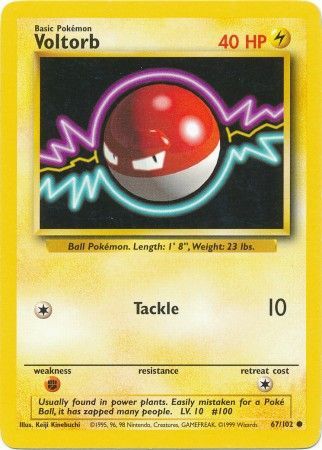 Voltorb (67/102) [Base Set Unlimited] - The Mythic Store | 24h Order Processing