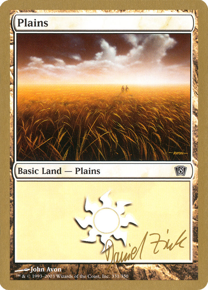 Plains (dz331) (Daniel Zink) [World Championship Decks 2003] - The Mythic Store | 24h Order Processing