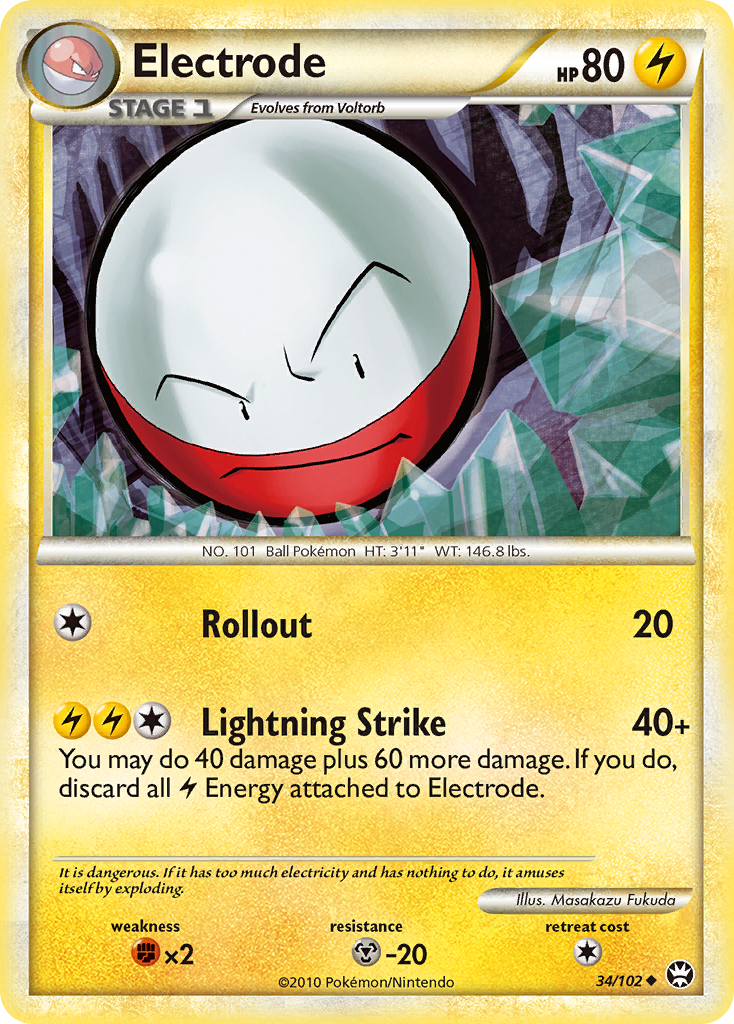 Electrode (34/102) [HeartGold & SoulSilver: Triumphant] - The Mythic Store | 24h Order Processing