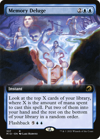 Memory Deluge (Extended Art) [Innistrad: Midnight Hunt] - The Mythic Store | 24h Order Processing
