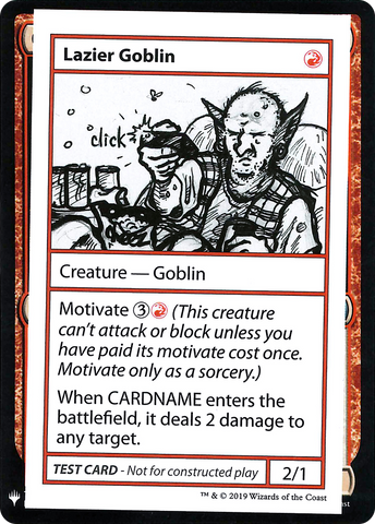 Lazier Goblin [Mystery Booster Playtest Cards] - The Mythic Store | 24h Order Processing