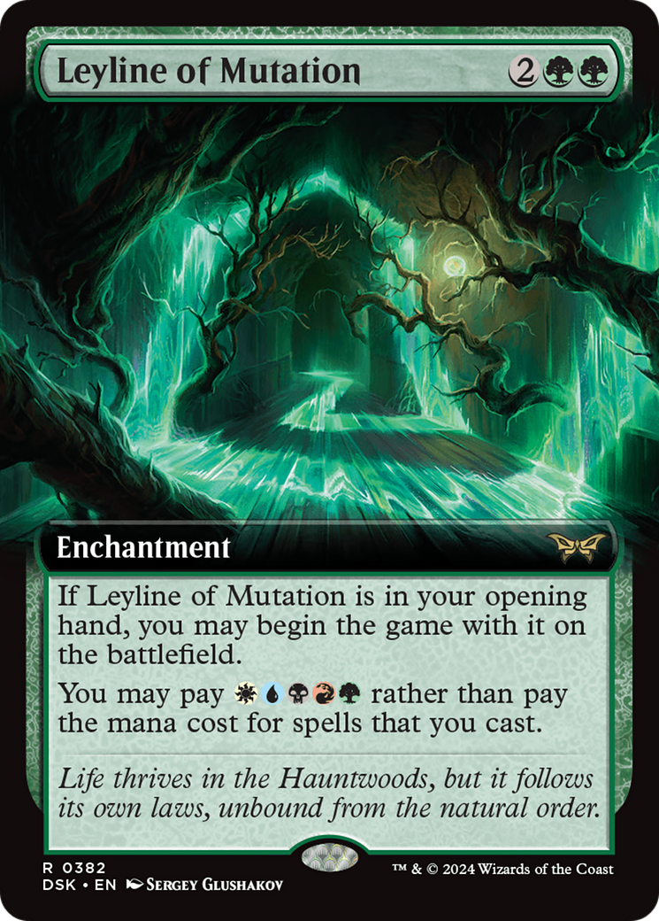 Leyline of Mutation (Extended Art) [Duskmourn: House of Horror] - The Mythic Store | 24h Order Processing