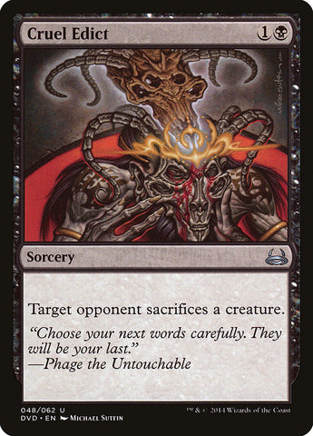 Cruel Edict (Divine vs. Demonic) [Duel Decks Anthology] - The Mythic Store | 24h Order Processing