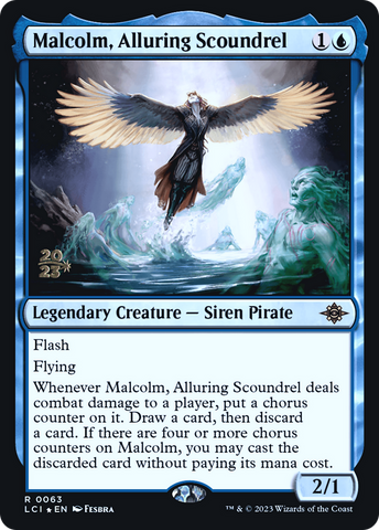 Malcolm, Alluring Scoundrel [The Lost Caverns of Ixalan Prerelease Cards] - The Mythic Store | 24h Order Processing