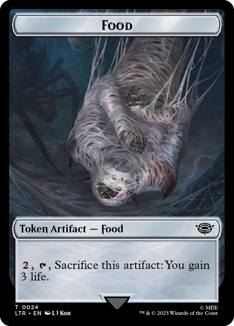 Tentacle // Food (0024) Double-Sided Token (Surge Foil) [The Lord of the Rings: Tales of Middle-Earth Tokens] - The Mythic Store | 24h Order Processing