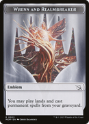 Warrior // Wrenn and Realmbreaker Emblem Double-Sided Token [March of the Machine Tokens] - The Mythic Store | 24h Order Processing