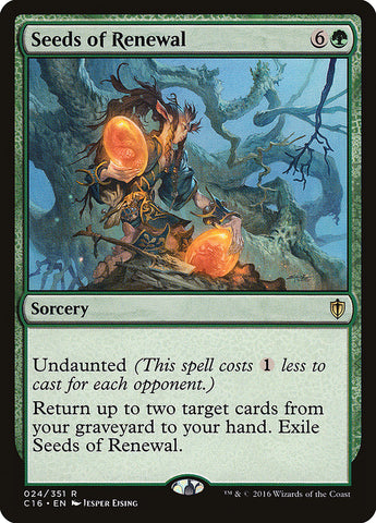 Seeds of Renewal [Commander 2016] - The Mythic Store | 24h Order Processing