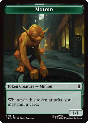 Wall // Moloid Double-Sided Token [Marvel Super Heroes Tokens] - The Mythic Store | 24h Order Processing