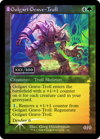 Golgari Grave-Troll (Retro) (Serialized) [Ravnica Remastered] - The Mythic Store | 24h Order Processing