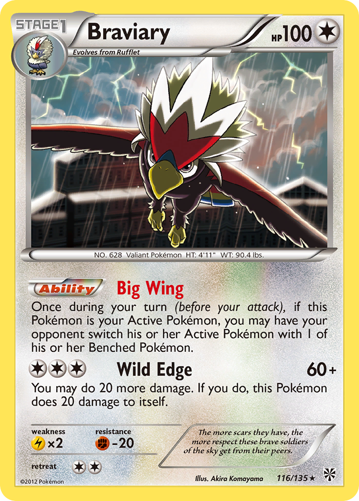 Braviary (116/135) [Black & White: Plasma Storm] - The Mythic Store | 24h Order Processing