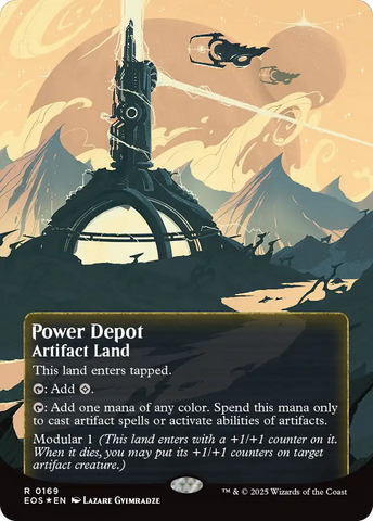 Power Depot (0169) (Borderless) (Galaxy Foil) [Edge of Eternities: Stellar Sights] - The Mythic Store | 24h Order Processing