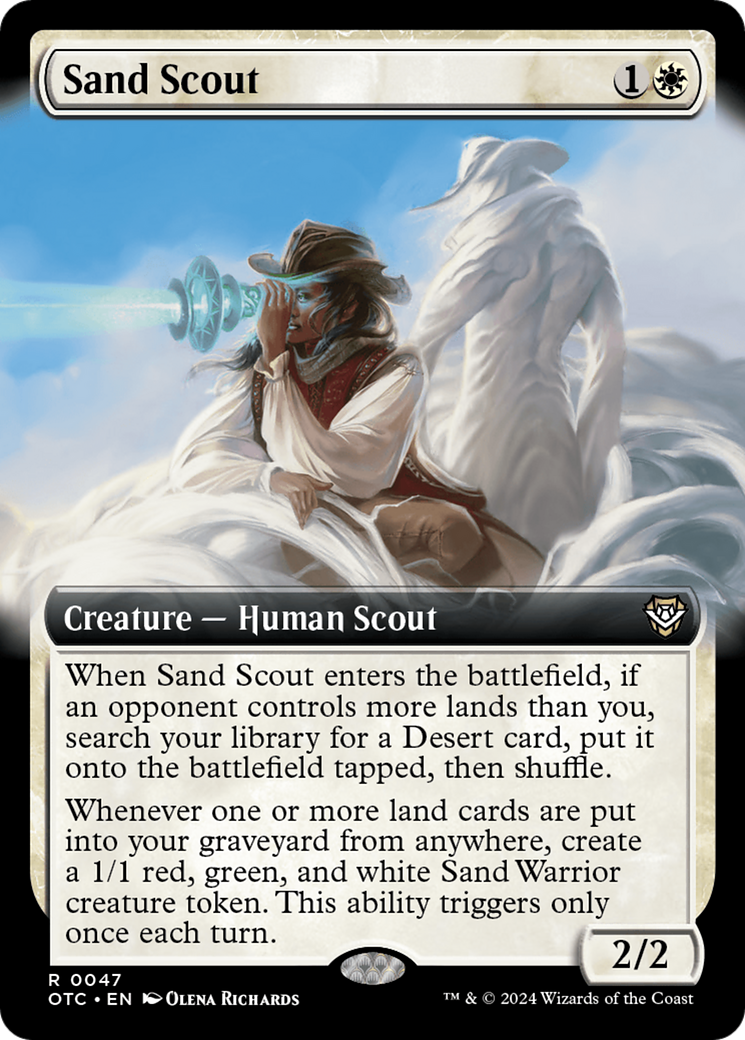 Sand Scout (Extended Art) [Outlaws of Thunder Junction Commander] - The Mythic Store | 24h Order Processing