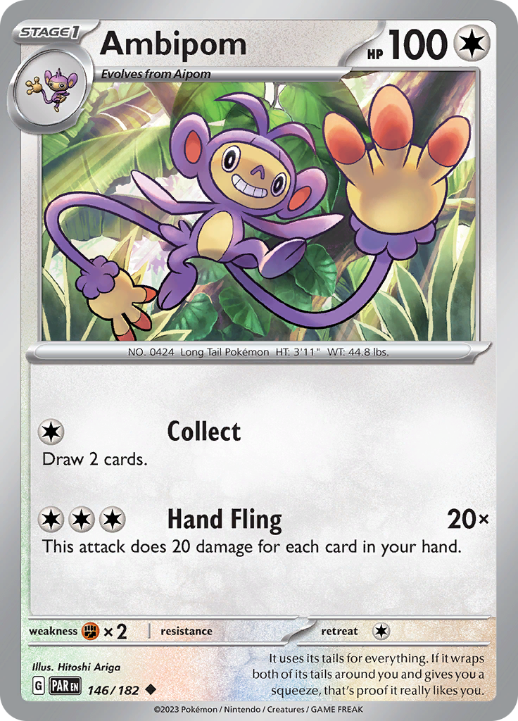 Ambipom (146/182) [Scarlet & Violet: Paradox Rift] - The Mythic Store | 24h Order Processing