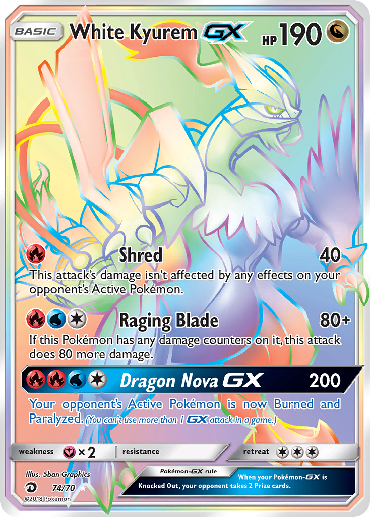 White Kyurem GX (74/70) [Sun & Moon: Dragon Majesty] - The Mythic Store | 24h Order Processing