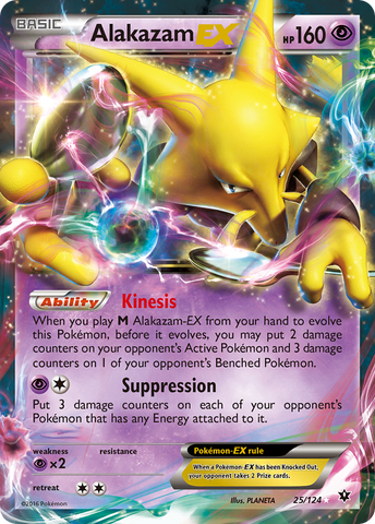 Alakazam EX (25/124) [XY: Fates Collide] - The Mythic Store | 24h Order Processing