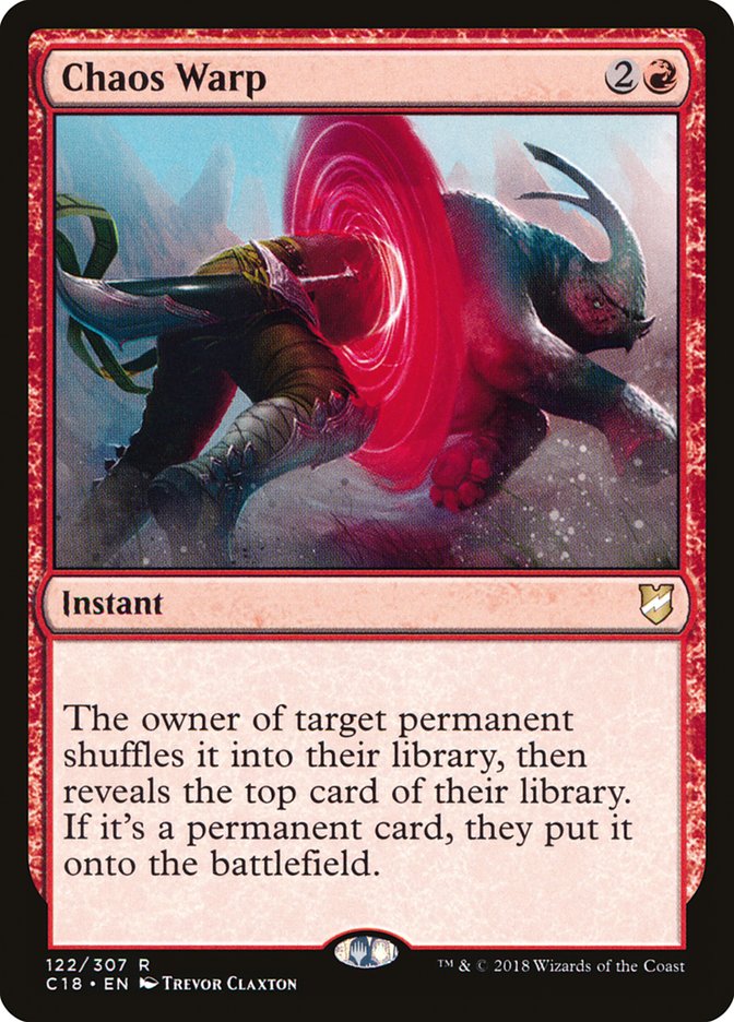Chaos Warp [Commander 2018] - The Mythic Store | 24h Order Processing