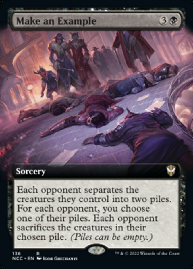 Make an Example (Extended Art) [Streets of New Capenna Commander] - The Mythic Store | 24h Order Processing