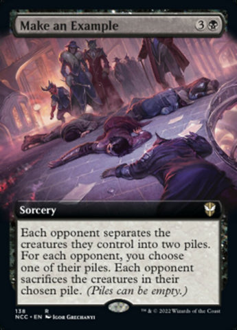 Make an Example (Extended Art) [Streets of New Capenna Commander] - The Mythic Store | 24h Order Processing