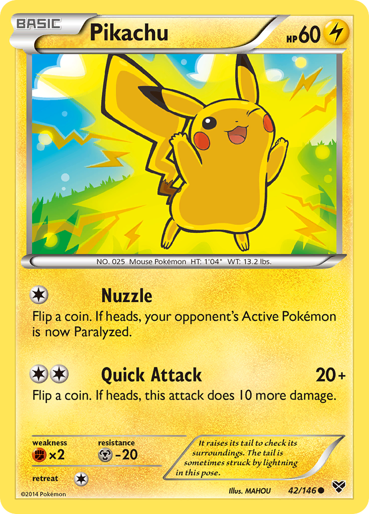 Pikachu (42/146) [XY: Base Set] - The Mythic Store | 24h Order Processing