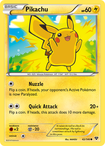 Pikachu (42/146) [XY: Base Set] - The Mythic Store | 24h Order Processing