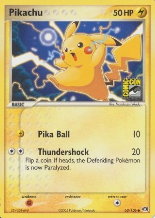 Pikachu (60/106) (2005 San Diego Comic Con) [Miscellaneous Cards] - The Mythic Store | 24h Order Processing