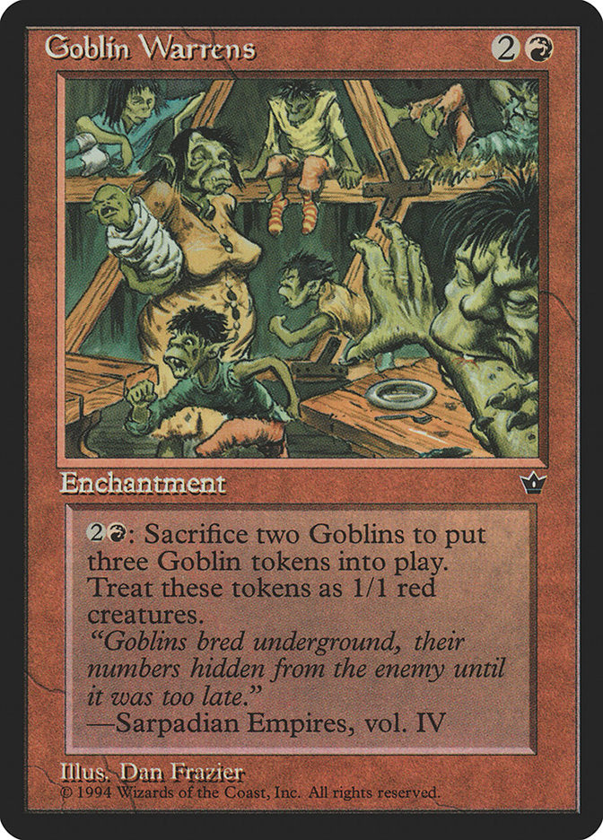 Goblin Warrens [Fallen Empires] - The Mythic Store | 24h Order Processing