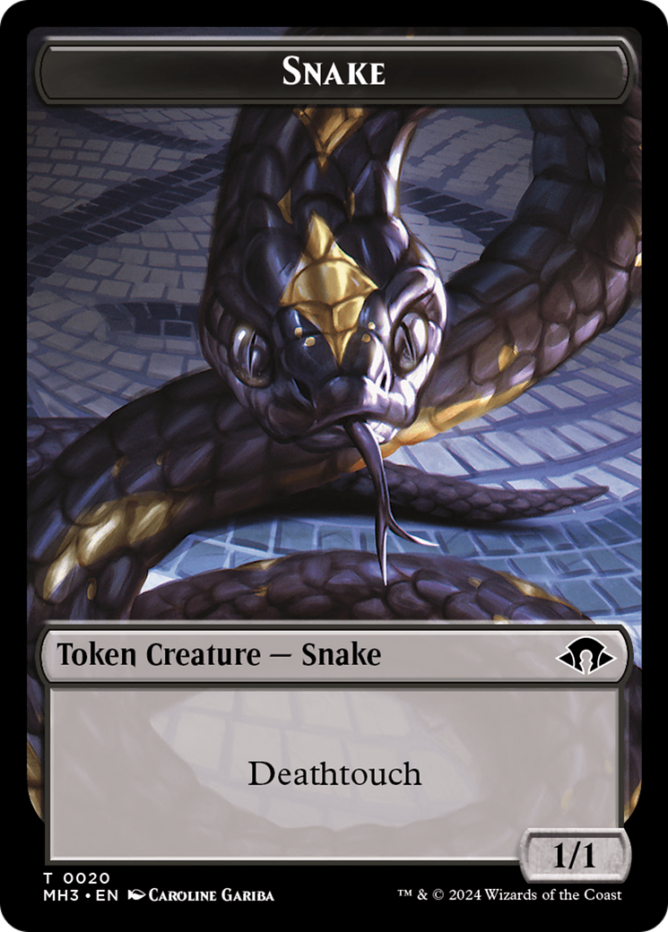 Servo // Snake Double-Sided Token [Modern Horizons 3 Tokens] - The Mythic Store | 24h Order Processing