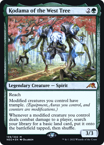 Kodama of the West Tree [Kamigawa: Neon Dynasty Prerelease Promos] - The Mythic Store | 24h Order Processing