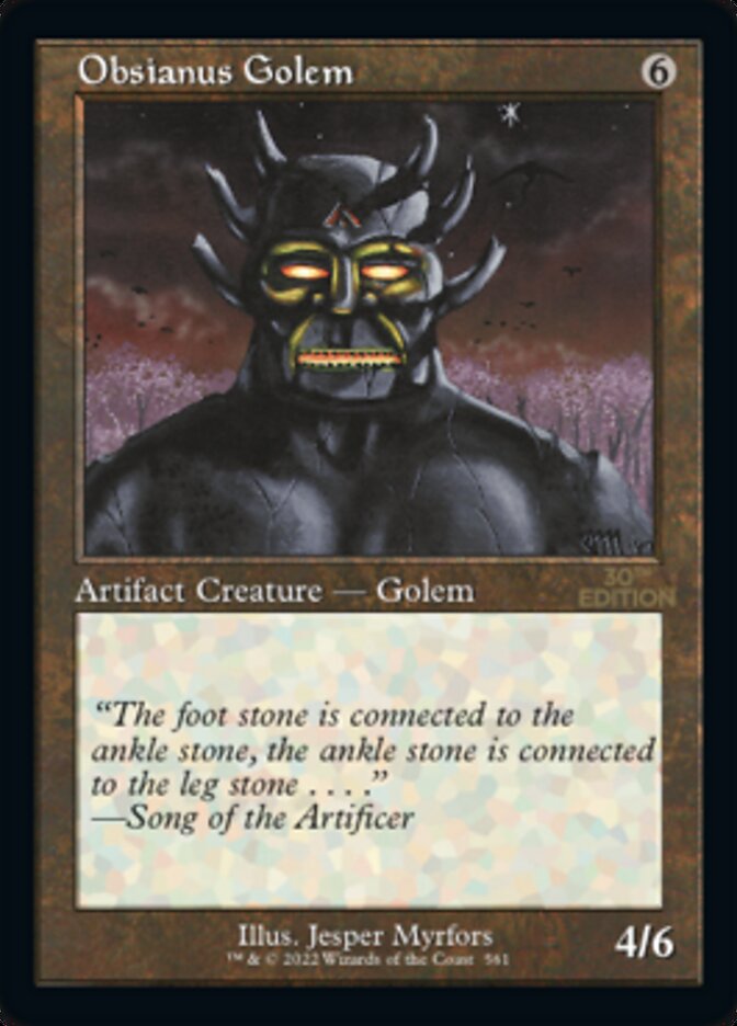 Obsianus Golem (Retro) [30th Anniversary Edition] - The Mythic Store | 24h Order Processing