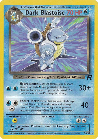 Dark Blastoise (20/82) [Team Rocket Unlimited] - The Mythic Store | 24h Order Processing