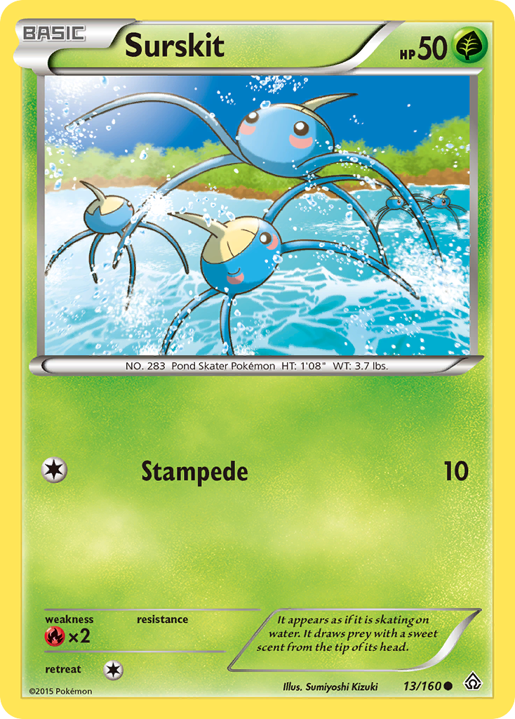 Surskit (13/160) [XY: Primal Clash] - The Mythic Store | 24h Order Processing