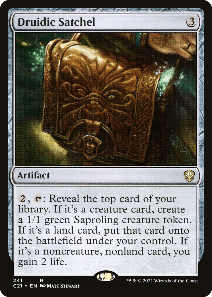 Druidic Satchel [Commander 2021] - The Mythic Store | 24h Order Processing