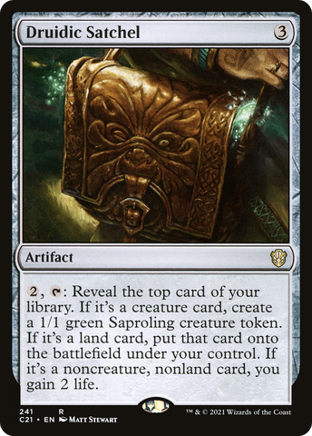 Druidic Satchel [Commander 2021] - The Mythic Store | 24h Order Processing