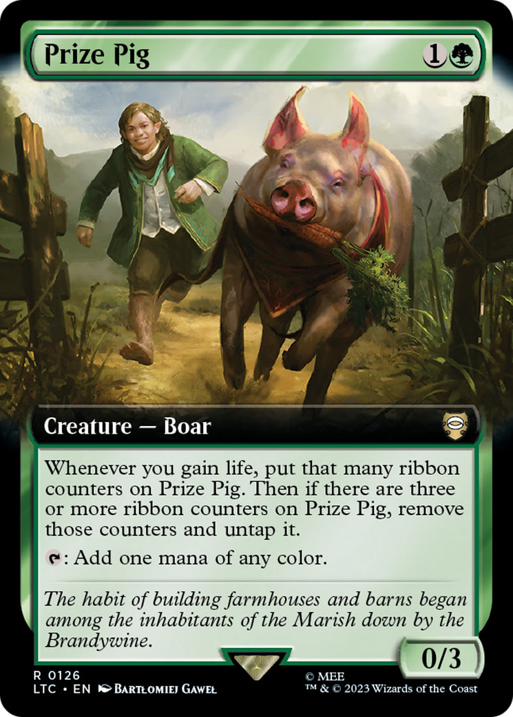 Prize Pig (Extended Art) [The Lord of the Rings: Tales of Middle-Earth Commander] - The Mythic Store | 24h Order Processing